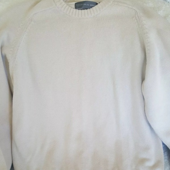 Oscar De La Renta Womem's Large Sweater Beige/Tan - Picture 4 of 5